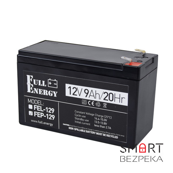 Акумулятор 12В 9 Аг для ДБЖ Full Energy FEP-129