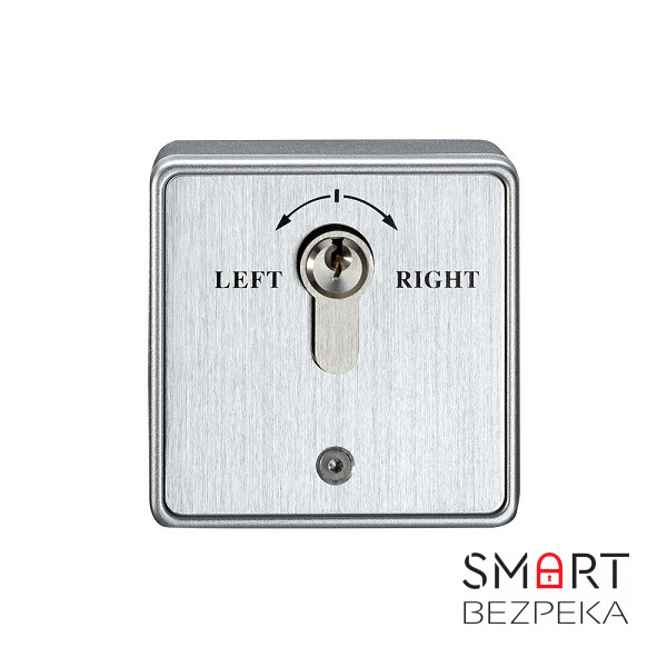 Кнопка аварійного виходу з ключем Yli Electronic YKS-851EN для системи контролю доступу