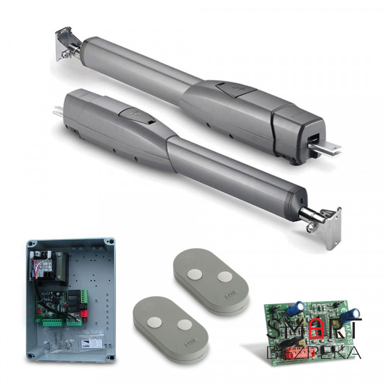 Комплект автоматики для распашных ворот весом до 800 кг, шириной до 3 м Came ATS 3000 с телескопическими приводами с возможностью установки на широкие столбы