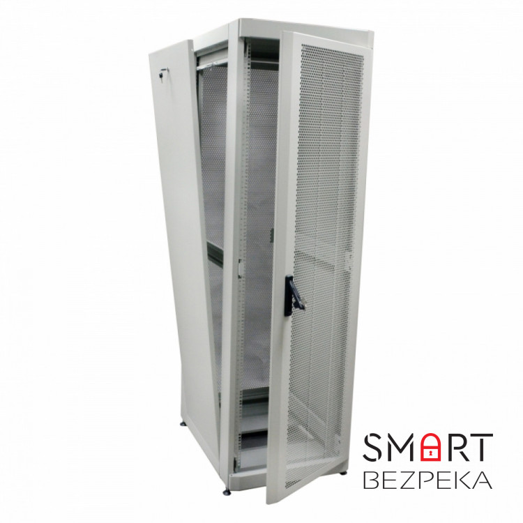 Шафа серверна CMS 42U 610 х 1055 UA-MGSE42610MPG посилена з перфорованими дверима для мережевого обладнання