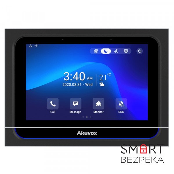 IP-відеодомофон з Wi-Fi 7" Akuvox X933W Black