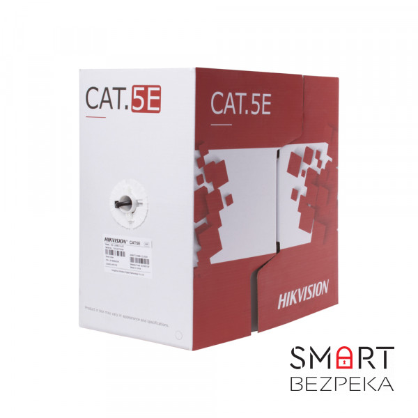 Кабель вита пара UTP CAT 5E Hikvision DS-1LN5EO-UU/E (бухта 305м)