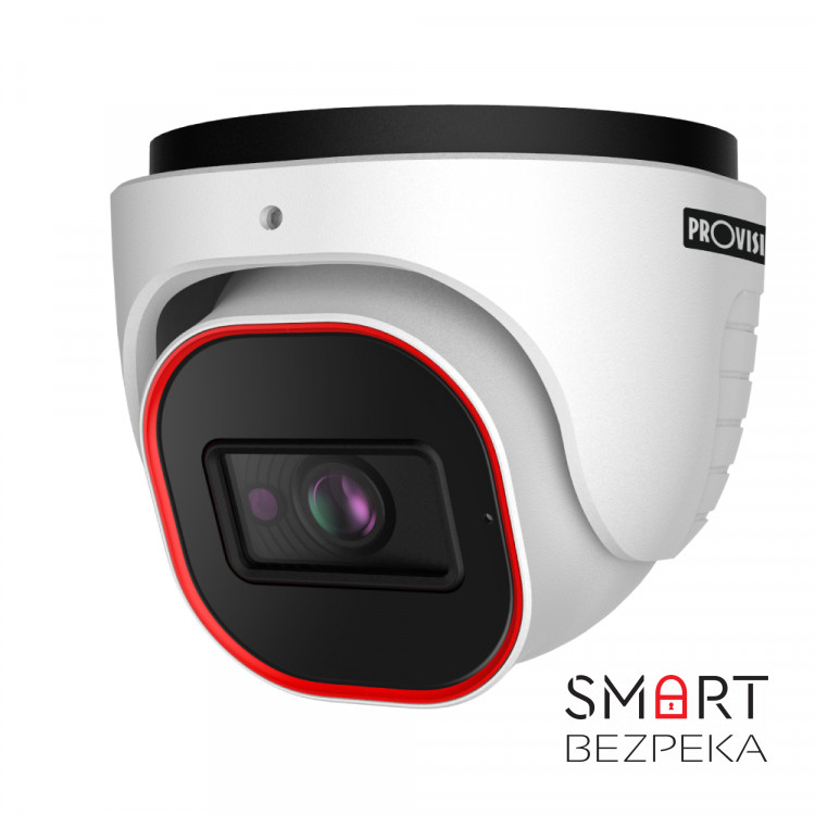 IP-відеокамера 2 Мп Provision-ISR DI-320IPSN-28-V4 (2.8 мм) з вбудованим мікрофоном і відеоаналітикою для системи відеонагляду