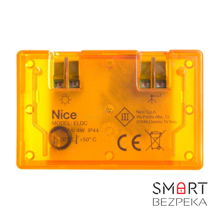Сигнальна лампа Nice ELDC 12-36В з вбудованою антеною для воріт та шлагбаумів