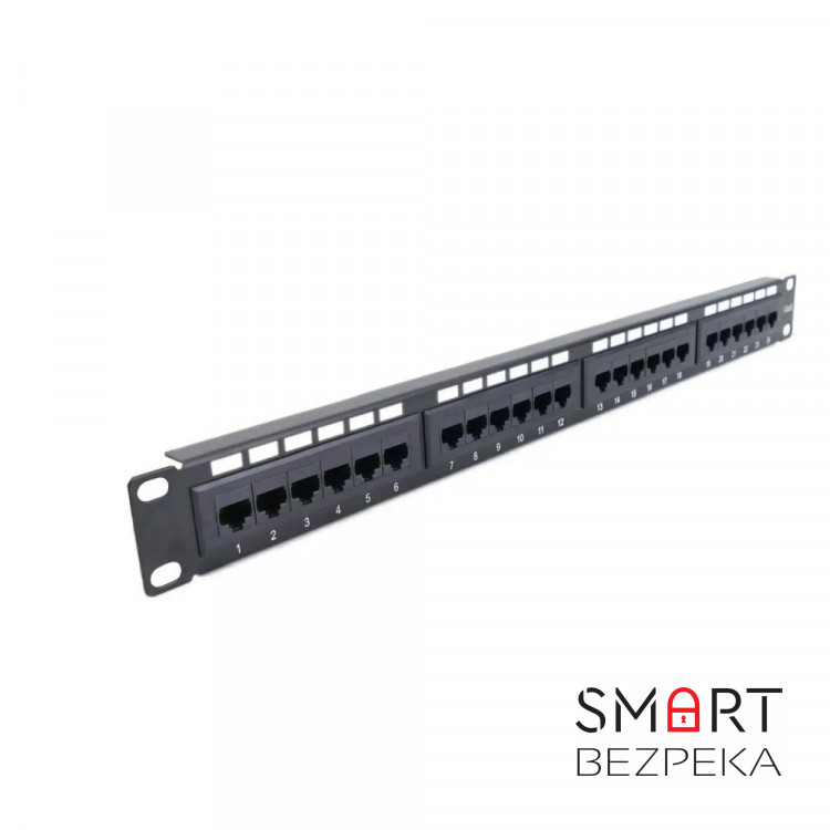 Патч-панель Hypernet 24 порта UTP 1U кат. 6е PP-KUTP6-24-NM