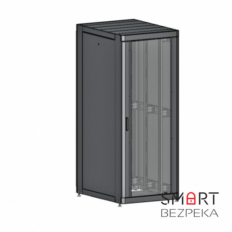 Шафа серверна CMS 42U 800 х 1055 UA-MGSE42810PG з перфорованими дверима для мережевого обладнання