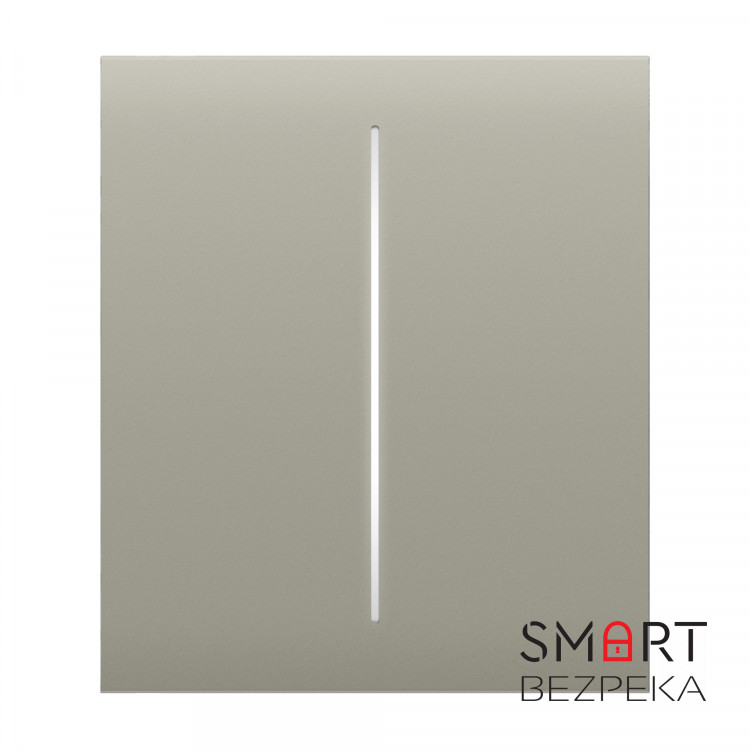 Кнопка Ajax CenterButton (2-gang) olive для двоклавішного вимикача