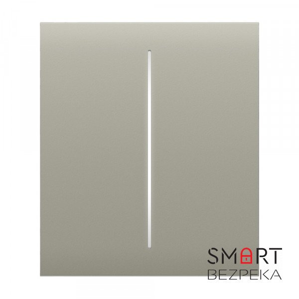 Кнопка Ajax CenterButton (2-gang) olive для двоклавішного вимикача