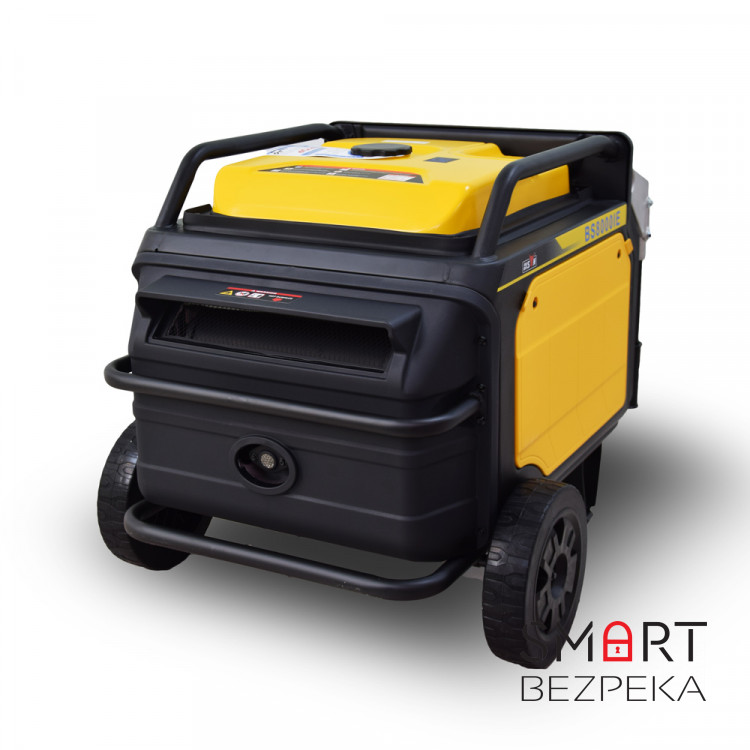 Инверторный бензиновый генератор BISON BS8000IE максимальная мощность 7.5 кВт