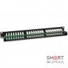Патч-панель Hypernet 48 портів UTP кат.5е 19" PP-KUTP48-1U з утримувачем кабелю