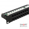 Патч-панель Hypernet 48 портов UTP кат.5е 19" PP-KUTP48-1U с держателем кабеля