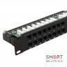 Патч-панель Hypernet 48 портів UTP кат.5е 19" PP-KUTP48-1U з утримувачем кабелю
