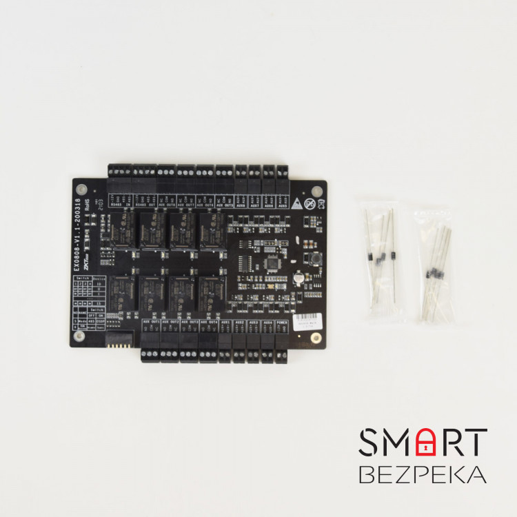 Плата введення-виведення ZKTeco EX0808 на 8 входів-виходів для біометричних контролерів inBio Pro