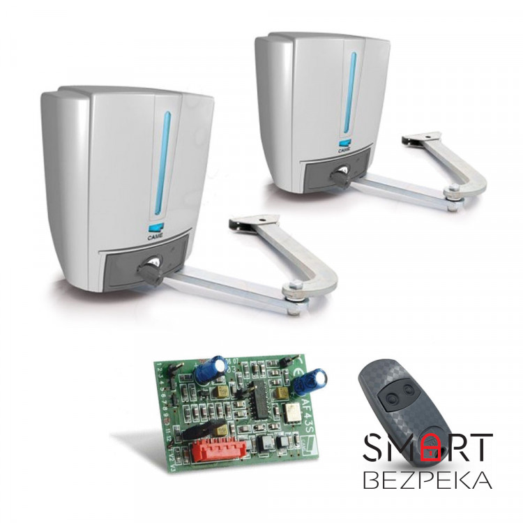 Комплект автоматики для распашных ворот весом до 300 кг, шириной до 2.3 м Came FAST с приводом со встроенной панелью управления с возможностью установки на широкие столбы