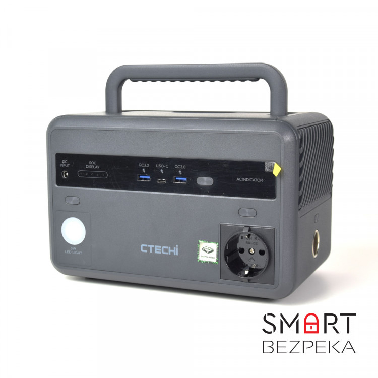 Зарядна станція CTECHi PPS-GT600 потужністю 600Вт / 384Вт·год