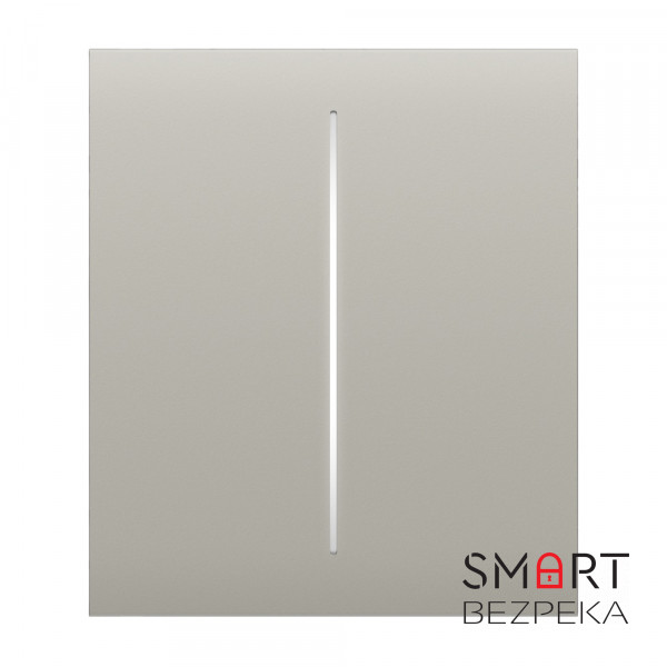 Кнопка Ajax CenterButton (2-gang) oyster для двоклавішного вимикача