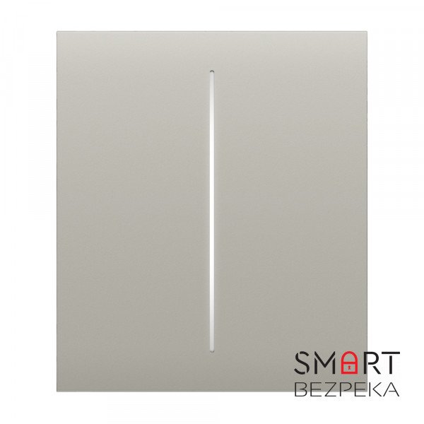 Кнопка Ajax CenterButton (2-gang) oyster для двоклавішного вимикача