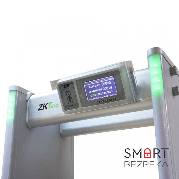 Арочний металодетектор ZKTeco ZK-D4330 (IP65) 8H Backup Battery на 33 зони детекції з резервним акумулятором