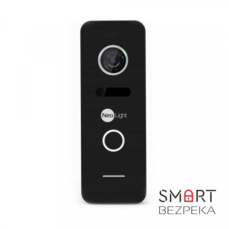 Комплект видеодомофона Neolight NeoKIT HD+ WF Black: видеодомофон 7" с Wi-Fi с детектором движения и 2 Мп видеопанель