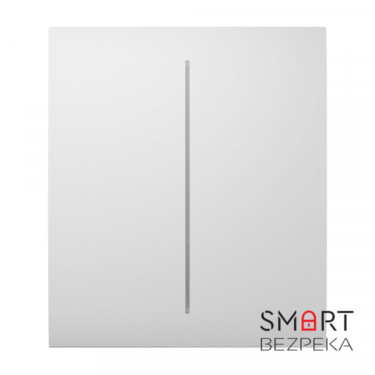 Кнопка Ajax CenterButton (2-gang) white для двоклавішного вимикача