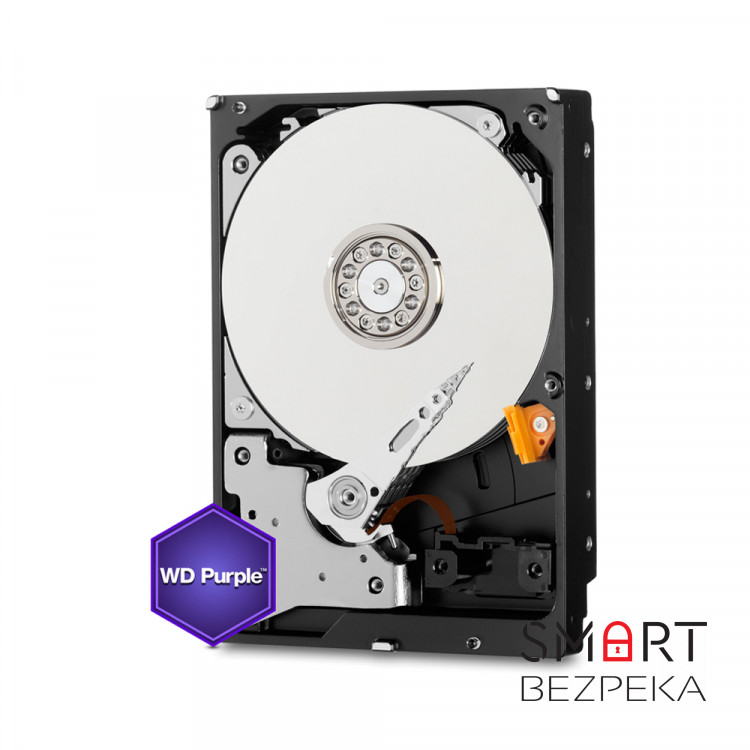 Жесткий диск 6TB Western Digital Purple WD64PURZ для видеонаблюдения