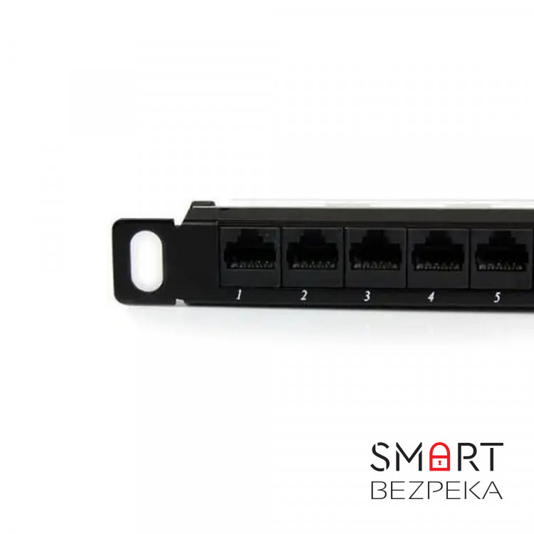 Патч-панель Hypernet 24 порта UTP 0.5U кат. 5е 19" PP-UTP24-WMR-05U