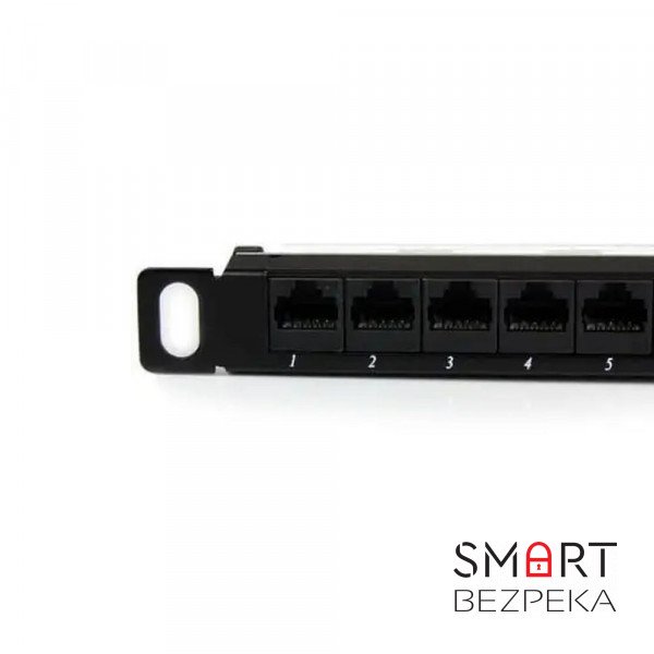 Патч-панель Hypernet 24 порти UTP 0.5U кат. 5е 19" PP-UTP24-WMR-05U