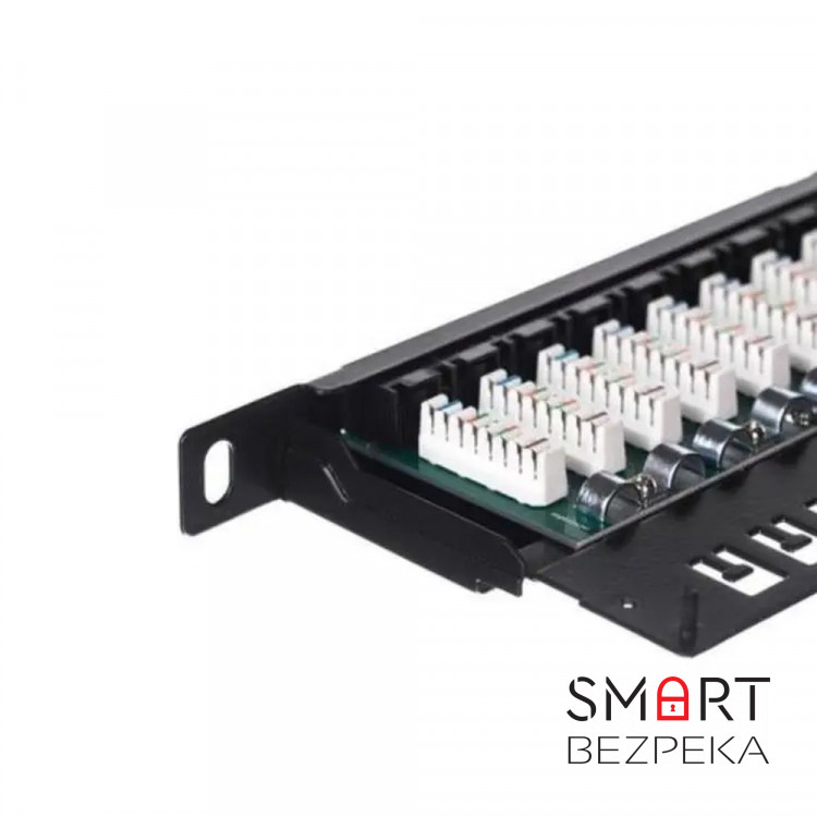Патч-панель Hypernet 24 порти UTP 0.5U кат. 5е 19" PP-UTP24-WMR-05U