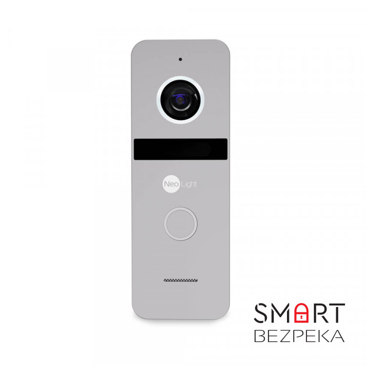Комплект видеодомофона Neolight NeoKIT HD Pro WF Silver: видеодомофон 7" с Wi-Fi с детектором движения и 2 Мп видеопанель