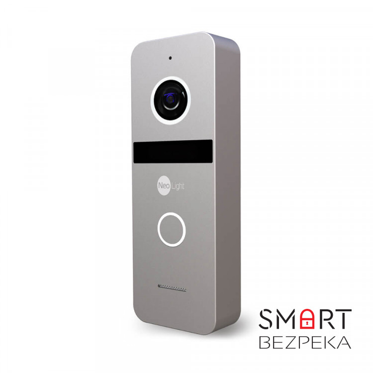 Комплект видеодомофона Neolight NeoKIT HD Pro WF Silver: видеодомофон 7" с Wi-Fi с детектором движения и 2 Мп видеопанель