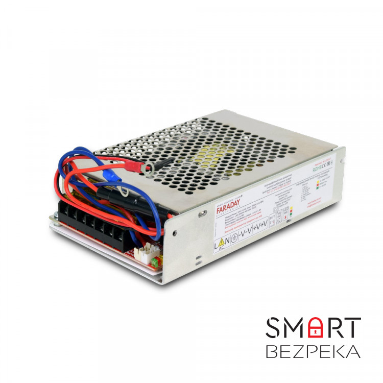 Бесперебойный блок питания Faraday Electronics 144W UPS ASCH ALU 12V под аккумулятор 18А/ч в алюминиевом корпусе