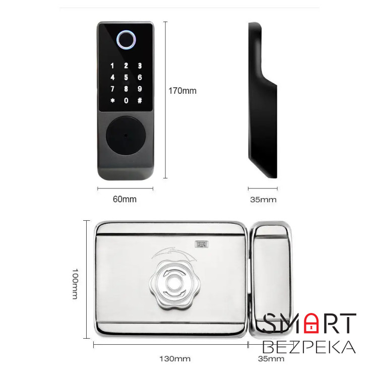 Розумний біометричний замок SEVEN LOCK SL-7770BF