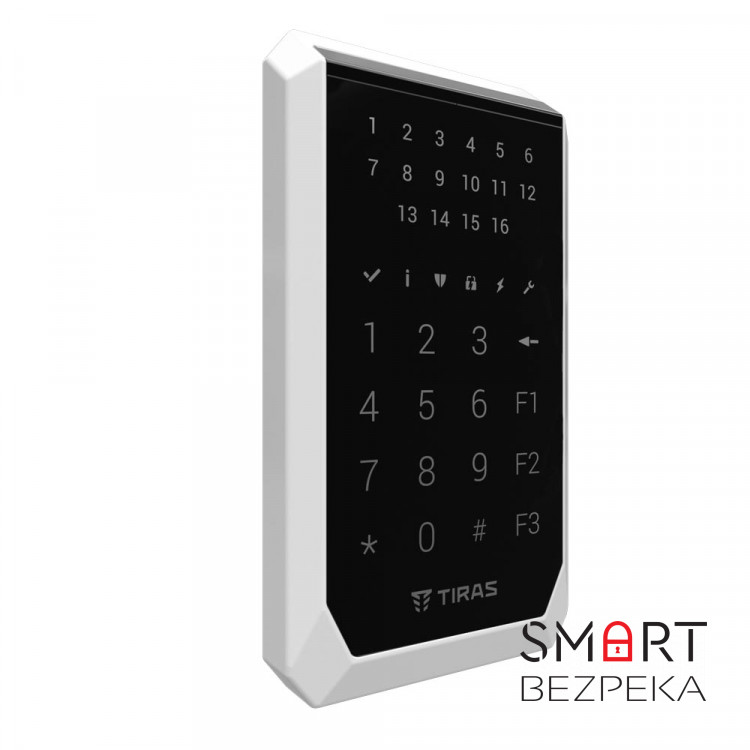 Сенсорная клавиатура TIRAS Technologies K-PAD16+ для управления охранной системой Orion NOVA II