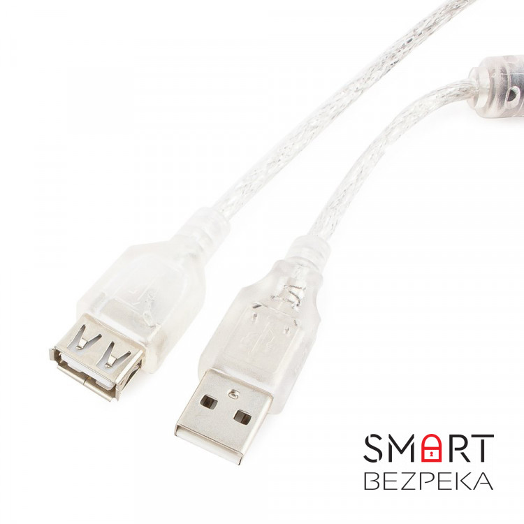 Подовжувач USB 2.0 AM/AF Cablexpert (CCF-USB2-AMAF-TR-2M) 2 метри з феритовим кільцем