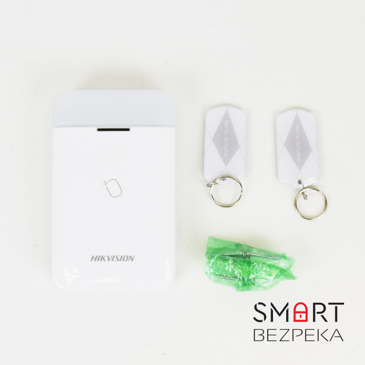 Бездротовий зчитувач карт Mifare Hikvision DS-PT1-WE AX PRO