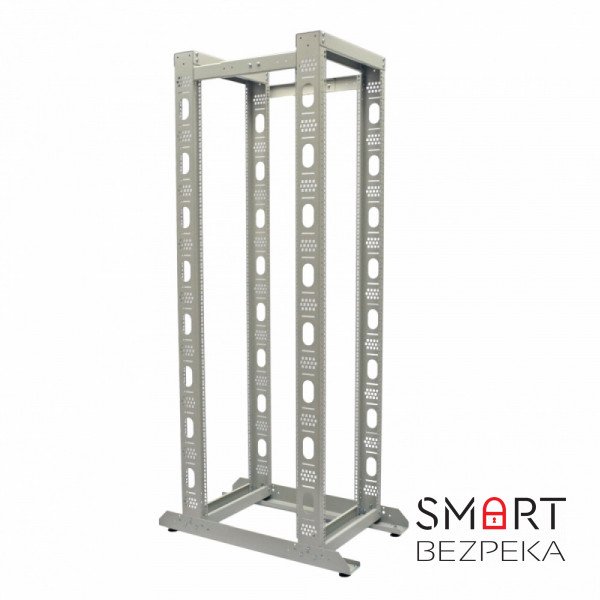 Стойкая двойная CMS UA-OF24-D-GR 24U серая (без ног)