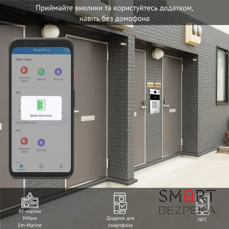 IP-вызывная панель 2 Мп Akuvox R20B X4 OW на 4 абонента