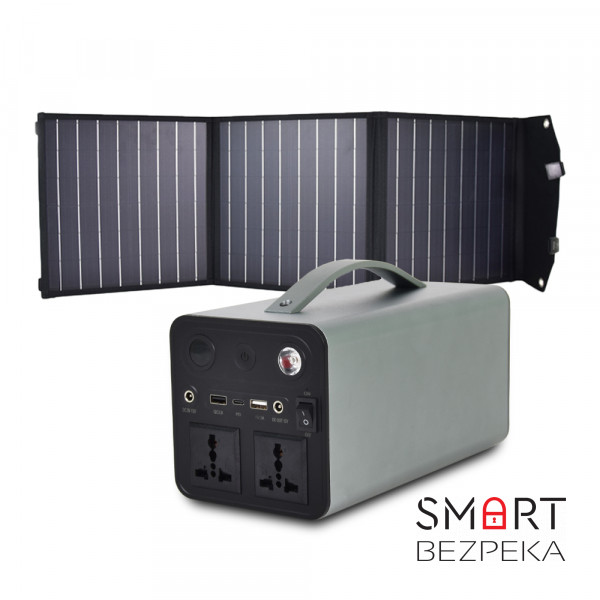 Комплект Зарядна станція PPS 300W + Сонячна панель New Energy Technology 60W Solar Charger
