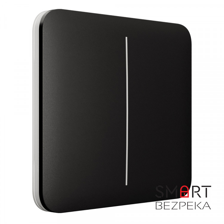 Вимикач Ajax LightSwitch 2-gang Black двоклавішний