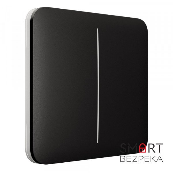 Вимикач Ajax LightSwitch 2-gang Black двоклавішний