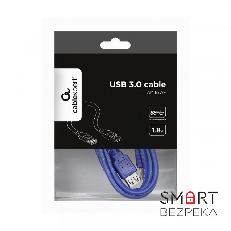 Кабель Cablexpert USB 3.0 (CCP-USB3-AMAF-6) USB подовжувач 1.8 м