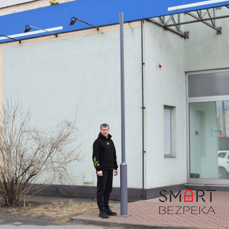 Стовп парковий Lightwell 4м сірий