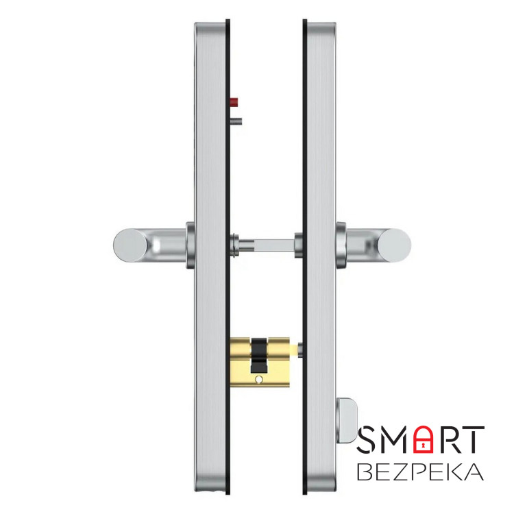 Розумний дверний біометричний замок SEVEN LOCK SL-7761BF silver (без врізної частини)