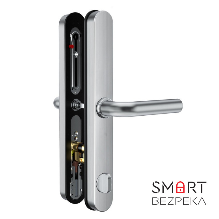 Розумний дверний біометричний замок SEVEN LOCK SL-7761BF silver (без врізної частини)