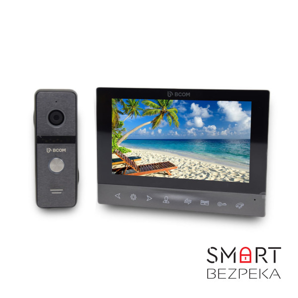 Комплект відеодомофону BCOM BD-791FHD/T Kit: відеодомофон 7" з підтримкою Tuya Smart і відеопанель