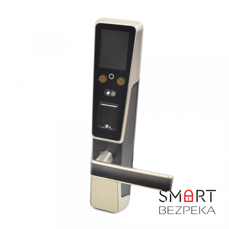 Smart замок ZKTeco ZM100 left для левых дверей со сканированием лица и считывателем отпечатка пальца