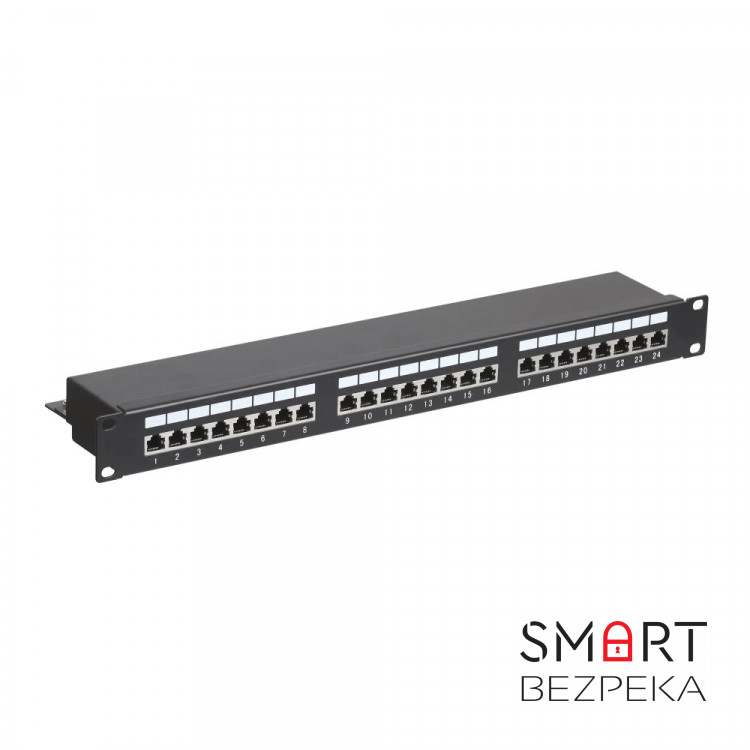 Патч-панель Hypernet 24 порта FTP 1U кат. 5е 19" PP-KFSTP24