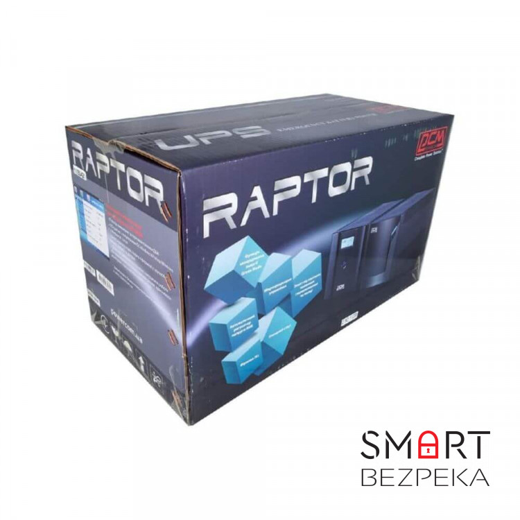 Джерело безперебійного живлення Powercom RPT-1025AP Schuko 1025ВА / 615Вт лінійно-інтерактивне 