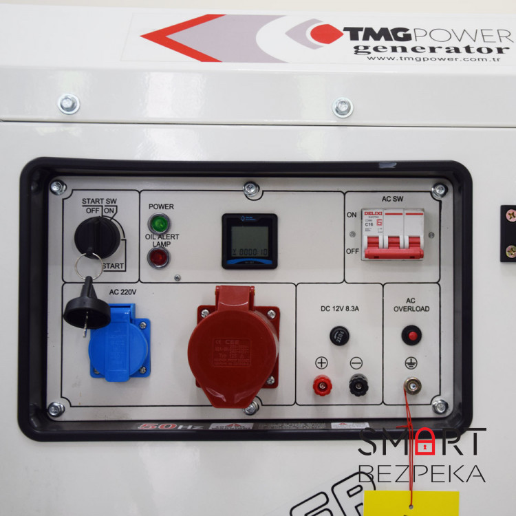 Дизельний генератор TMG Power DG 11000TSE максимальна потужність 8 кВт