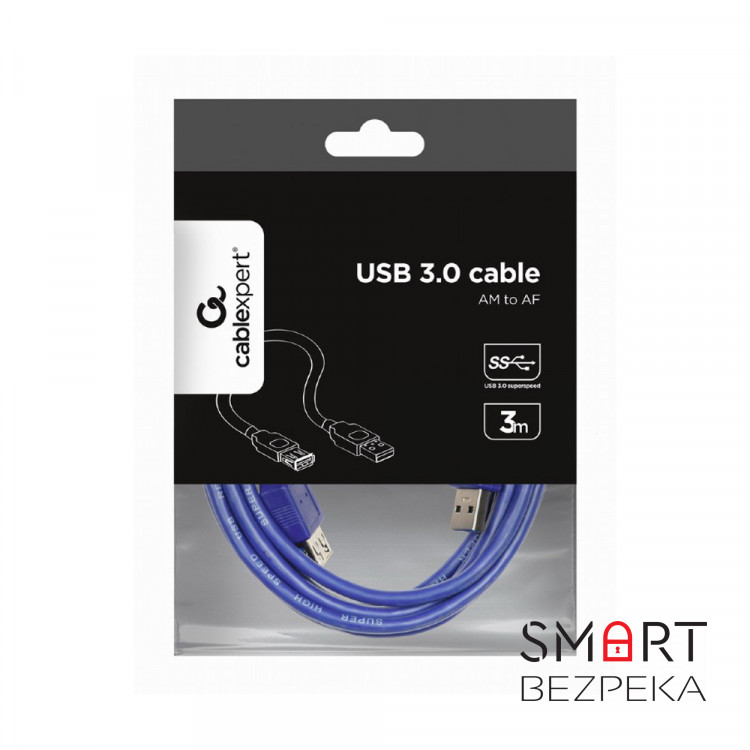 Кабель Cablexpert USB 3.0 (CCP-USB3-AMAF-10) USB удлинитель 3 м